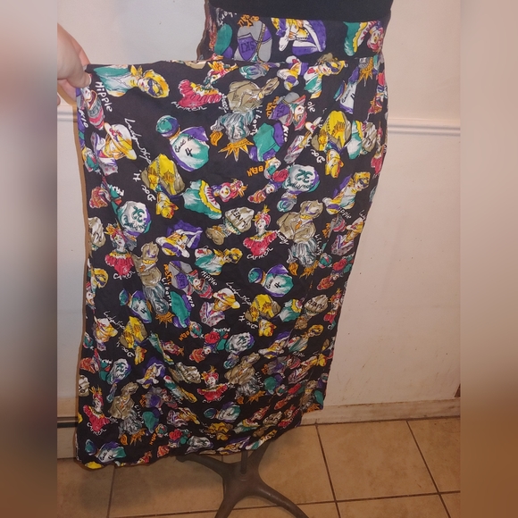 Vintage 80s Fabulous People Print Skirt - Picture 3 of 7
